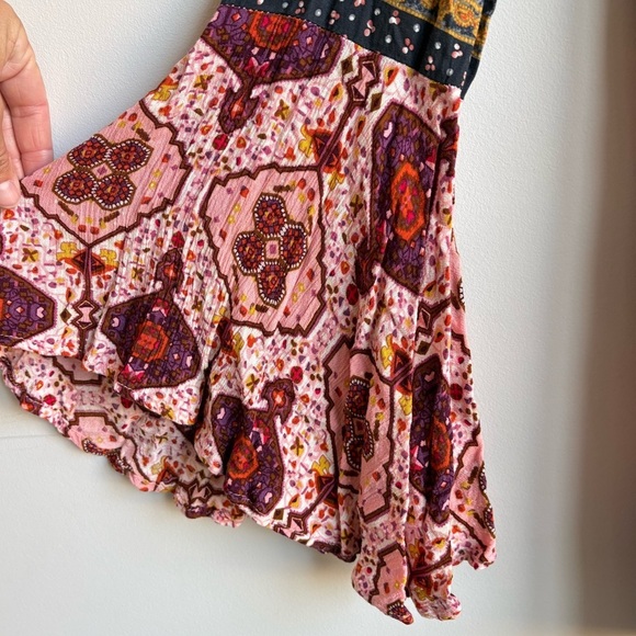 Umgee Mixed Paisley Bell Sleeve Boho Style Dress LARGE - Picture 12 of 12